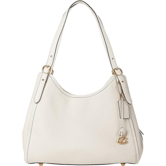 Coach Handbags - COACH Soft Pebble Leather Lori Shoulder Bag - Chalk